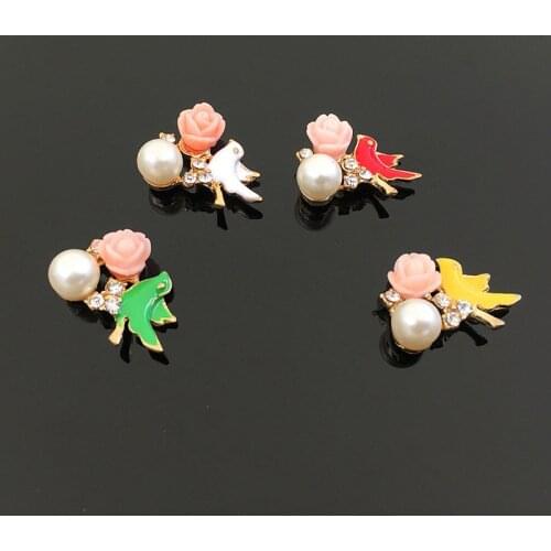 Hot Sale wholesale 20pcs/lot rhinestone with pearl Button diamond Wedding Button crystal DIY hair decoration Accessories YC94