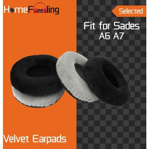 Homefeeling Earpads for Sades A6 A7 Headphones Earpad Cushions Covers Velvet Ear Pad Replacement