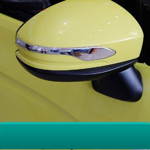 Chrome ABS Car Rearview Side Mirror Cover Trim Stipe Strip 2PCS For Honda Fit 2014-2018 rearview mirror bright Trim sticker