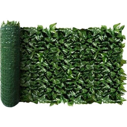 Fence Wall Decoration Artificial Green Leaves Can Stretch Privacy Fence Screen Plant Leaves, Suitable for Home, Garden