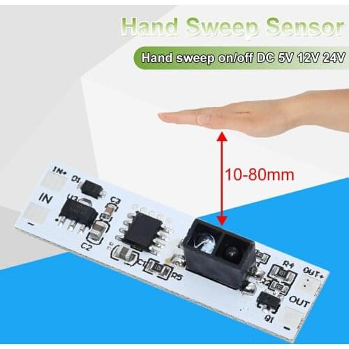 Short Distance Scan Sensor Sweep Hand Sensor Switch Module 36W 3A Constant Voltage for Auto Smart Home Compatible XK-GK-4010A