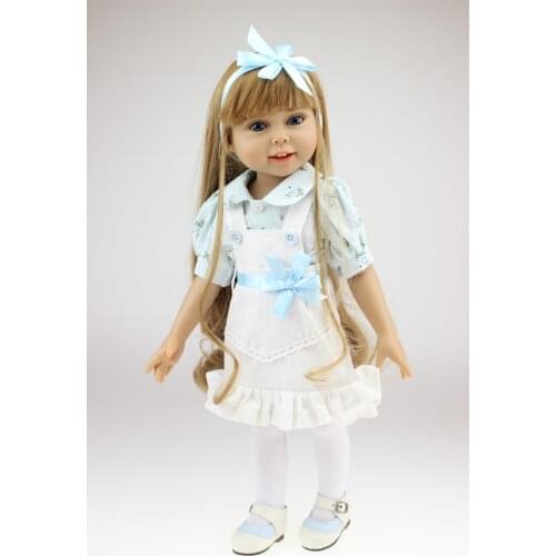 18" Silicone vinyl Reborn baby dolls very soft sleeping girl doll handmade lifelike fashionable baby gift new design