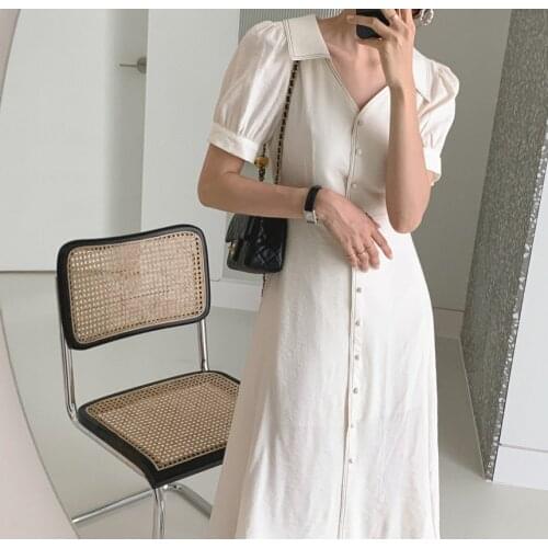 Summer 2021 Elegant Slim Waist Female Dresses Women Chic Ladies Dress