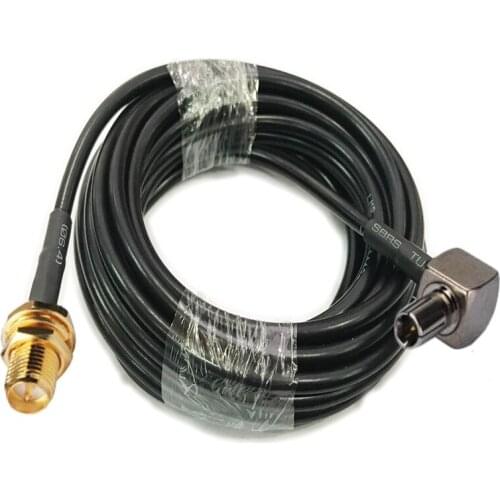 LMR195 Cable TS9 male RA to RP-SMA Female Connector RF Coaxial Extension Jumper Cable 50ohm 1m 3m 5m 10m 15m 20m 30m