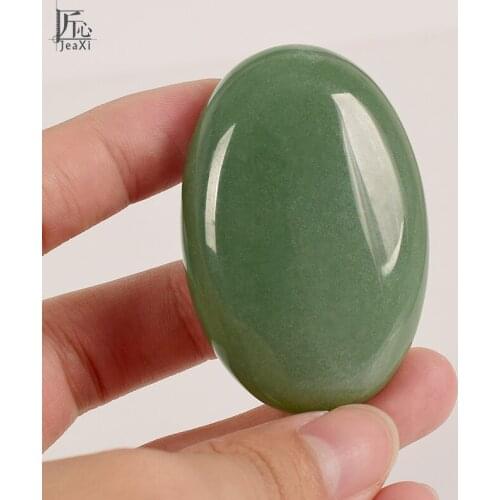 Massage Stone Soap Green Aventurine Natural Energy Stone SPA Rock Basalt crystal Therapy Stone Pain Relief Health Care Tool