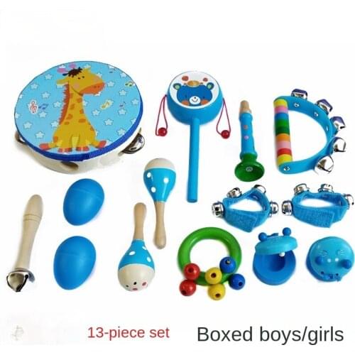 Orff musical instruments toy set 13 pieces of childrens percussion instrument set teaching aids music early education toys