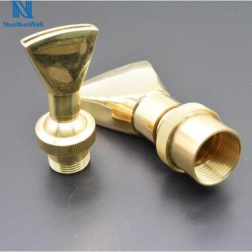 DN15&DN20 DN25 Full Brass Fan-shaped Fountain Nozzles Sprinkler Spray Head For Pond Garden Sprinklers Irrigation Fittings