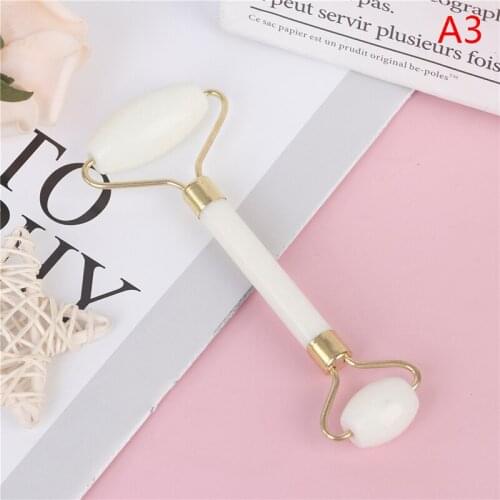 Jade Roller Massager For Face Lift Up Natural Stone Roller Facial Slimming Tool