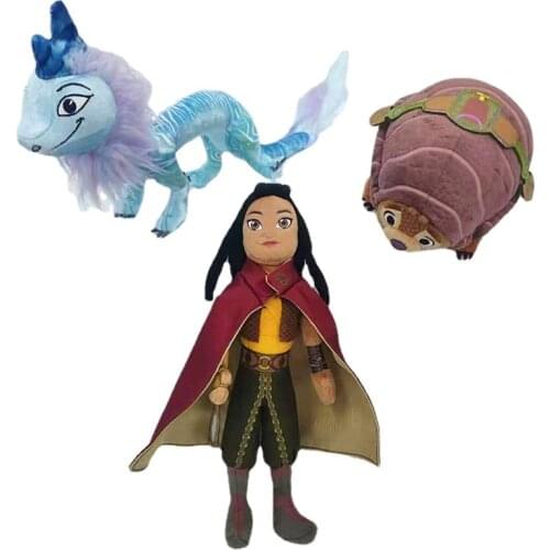 New Disney Anime Raya and The Last Dragon Stuffed Plush Dolls Toys Dragon Animal Plush Toy for Boys Girls Christmas Gift