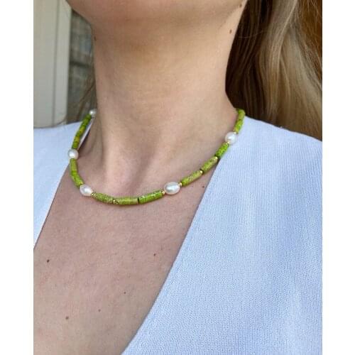 New natural stone fresh water pearl necklace new temperament fashion necklace accessories ladies high-end fashion necklace