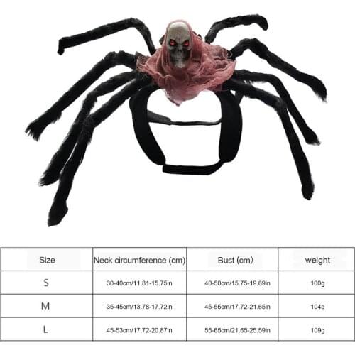 Halloween Spider Clothes For Pet Dog Cat Spider Costumes Dressing Up Pet Clothes Party Pet Halloween Props Accessories