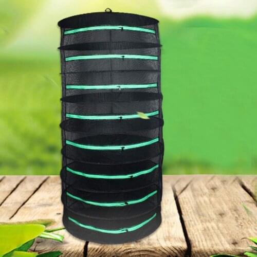 Hanging Drying Net Breathable Foldable Mesh Fabric Portable Drying Rack for Home