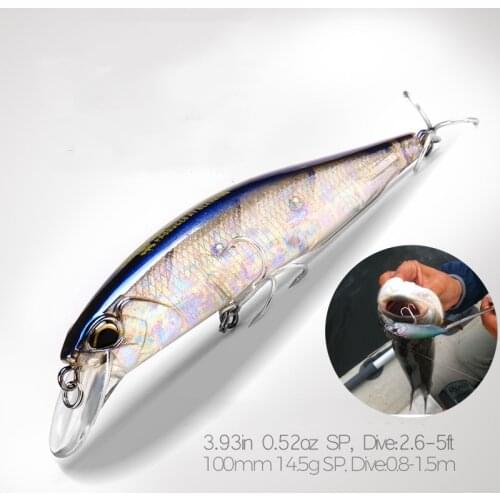 Retail Bearking 2020 Hot Model Fishing Lures Hard Bait 7color for Choose 100mm 14.5g Minnow,quality Professional Minnow