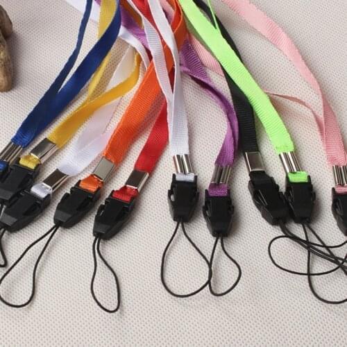 Cell Phone Lanyard 10pcs Random color Lanyards Neck Strap For ID Pass Card Badge Gym Key/Mobile Phone USB Holder DIY Hang Rope