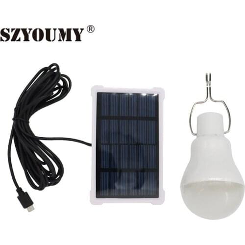 SZYOUMY Solar Charging Flashlight solar power Portable led bulb Camping Light Energy lamp led lighting Outdoor Solar