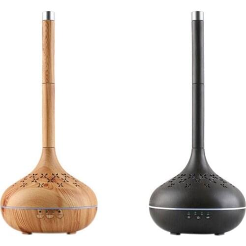 Humidifier Essential Aroma Oil Diffuser Wood Grain Air Humidifier USB Mini Mist Maker LED Light