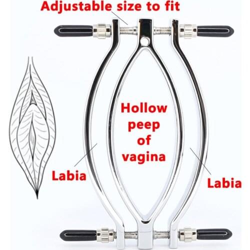 Adult Erotic Games Pussy Massager Sex Toys for Women BDSM Bondage Vagina Metal Labia Clip Clitoris Stimulator Clamp
