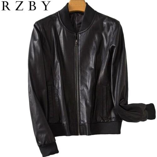 2021 Genuine Real Leather Jacket Women Coat Moda Mujer Doudoune Natural Sheepskin Kurtki Korean Style Fashion 양피가죽자켓 RZBY359