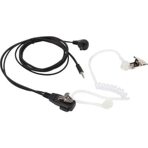1 Pin 2.5mm Covert Acoustic Tube Earpiece For Cobra Radio With PTT X5QC