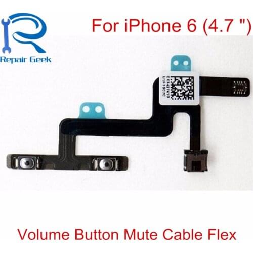 10pcs/Lot New Volume Control Button Mute Lock Switch Ribbon Cable Flex Connector For iPhone 6 6G 4.7" Replacement Repair Parts