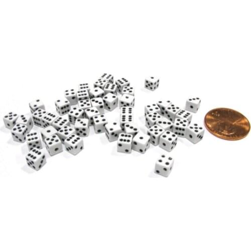 1000Pcs Super Mini 5MM D6 Point Dice With Square Angle For Board Games Trumpet Stereo Model Stationery Dice 5 Colors