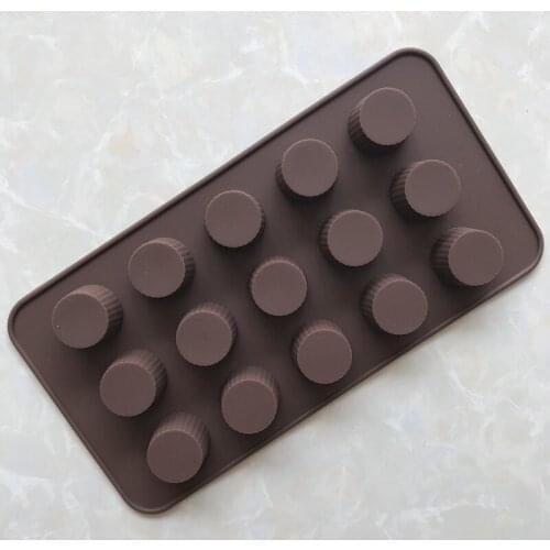 15 Cylinder Silicone Chocolate Mold Household Baking DIY Truffle Mold Xg164