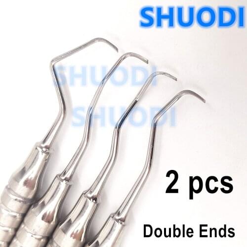 2 PCS Dental Professional Gracey Curette Periodontal Bone Curettes Perio Tooth Cleaning Scaler Dental Instrument Tool