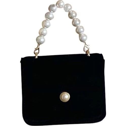 2021 Fashion Small Designer Pearl Crossbody Bag for Women Vintage Female Purses and Handbags PU Leather Shoulder Bags