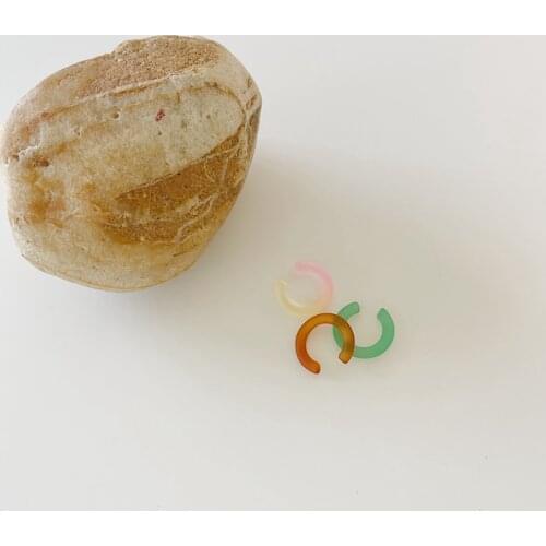 3PCS/SET Korean Candy Color Ear Bone Clips Transparent Resin Ear Cuff For Women Girls Fashion Jewelry