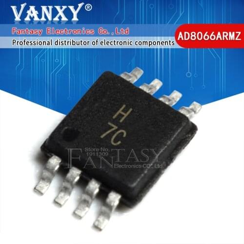 5PCS AD8066ARMZ MSOP8 AD8066 SOP High Performance, 145 MHz FastFET Op Amps AD8066ARM AD8066A SMD
