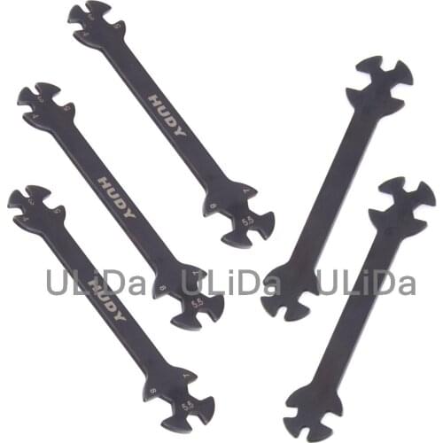 5Pcs RC Car Parts Hudy Special Tool Wrench For Turnbuckles & Nuts 181090 3 4 5.5 7 8MM 1/5 1/8 1/10 M3 M4 M5.5 M7 M8 Nut Screw
