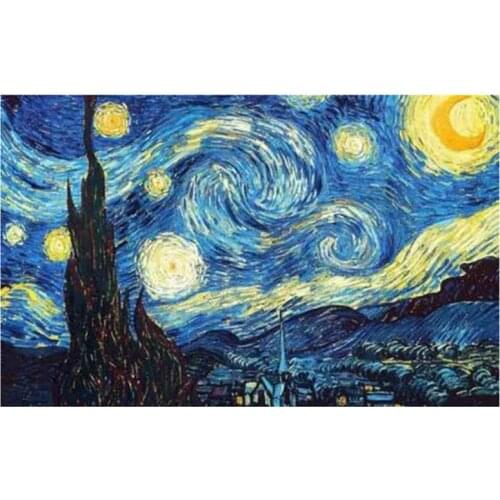 5D DIY Full Round/Square Diamond Painting Van Gogh Starry Night 3D Embroidery Cross Stitch Rhinestone Mosaic Home Decor Yy80
