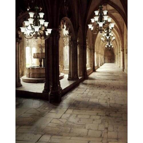 5x7ft Stone Floor Corridor Photography Backdrops Photo Props Studio Background
