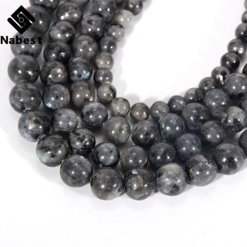 4 6 8 10 12mm Round Natural Labradorite Stone 16"Stand Wholesale Loose Beads For Bracelet Necklace Making DIY Jewelry