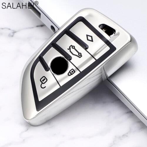 Car key Cover Case For BMW X1 X5 X6 F15 F16 F48 BMW 1 / 2 Series Auto Remote Controller Key Bag Holder For BMW Blade KeyChain