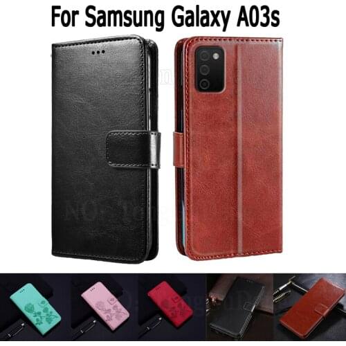 For Samsung Galaxy A03s Case Etui Flip Wallet Stand Leather Cover Funda On Samsung A03s A03 S A 03s Case Magnetic Card Book Capa