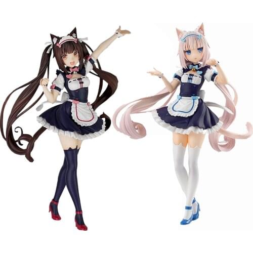 20CM Anime Figures NEKOPARA Chocola & Vanilla Vol. 1 PVC Action figure Japanese Nekopara Model Collection Toys Gifts ornament