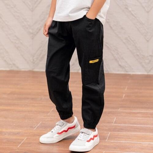 Summer Boys' Pants 2021 New Medium And Big Childrens Casual Pants Boys Thin Trousers Childrens Fashion Suitable For 5-15 Years