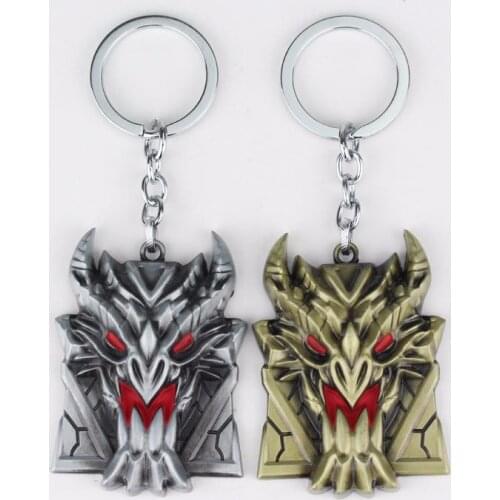 LOL Games Jewelry Hero Alliance League Legends Keychain Men Boys Personalised Keyrings for Gifts