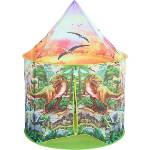 Tiny House Yurt Children Tents Kids Play Game Activity Portable Foldable Cartoon Dinosaur Adventure Outdoor Toy For Boys Girls