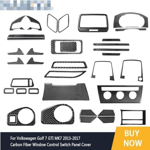 Carbon Fiber Interior Mouldings For Volkswagen VW Golf 7 GTI MK7 2013-2019 Car Accessories Interior Styling Decoration