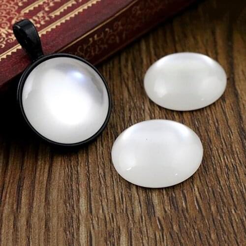 New Fashion 10pcs/Lot 20mm White Color Flat Back Resin Cabochons Cameo,Fit 20mm Cameo Base-V5-29