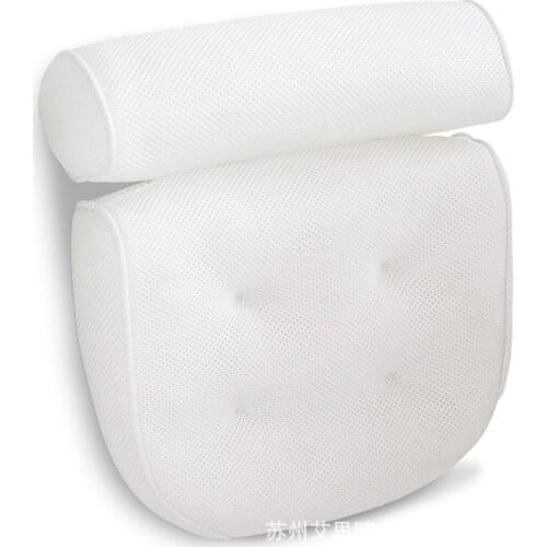PANPANDA 3D Screen Cloth Bath Pillow with Suckers Spa Bath Pillow