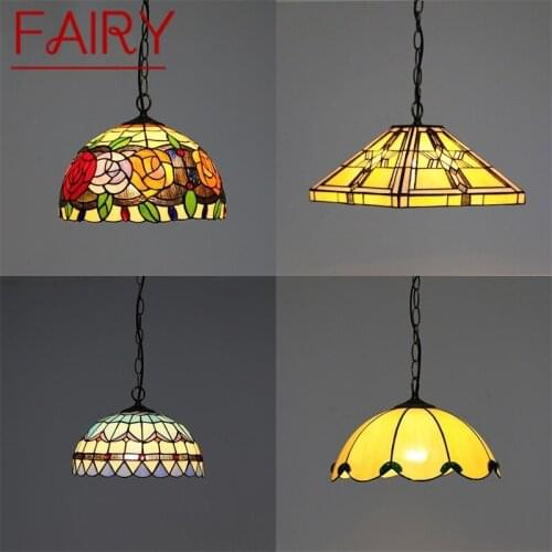 FAIRY Tiffany Pendant Light Contemporary LED Creative Lamp Fixtures Decorative For Home