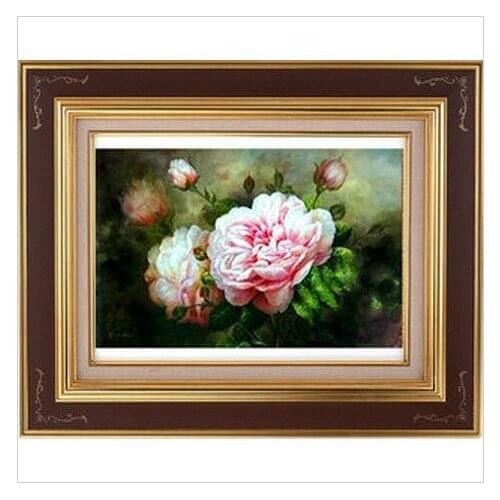 Embroidery Package Free Shipping Cross Stitch Kits Dreamlike Peony Flower Oil Painting