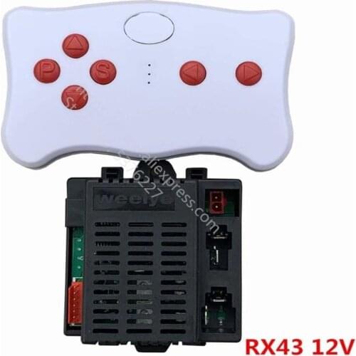 Wellye RX43 12V Kids Powered Ride on car 2.4G Bluetooth Remote Control and Receiver Kit Controller Control Box Accessories for C