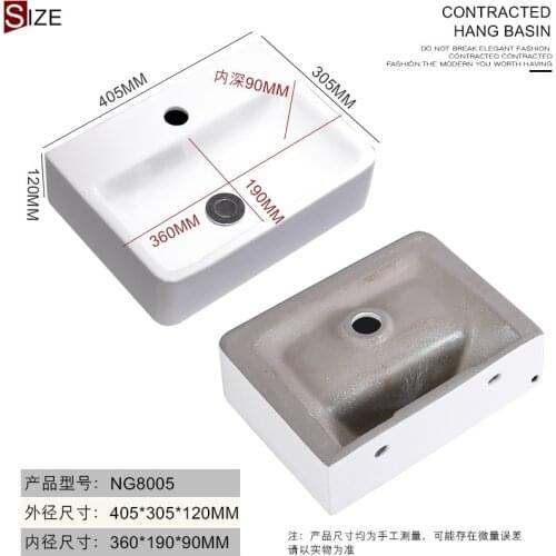 Hand Sizes Standard Height for Wash Small Size Bathroom Design Ceramic Cabinet Cabinets Wash Basin Table Top
