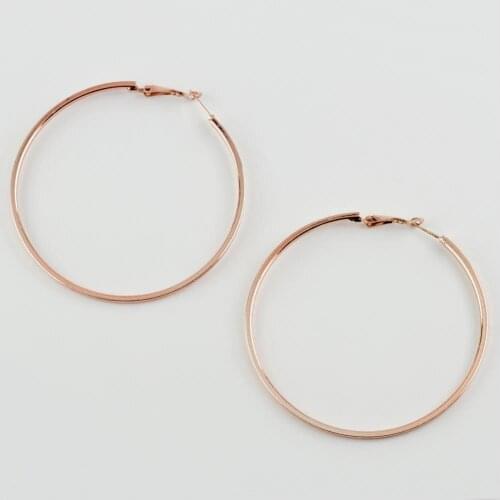 Locked Crushing Ring Earrings (7 cm)