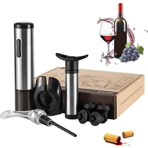Wine Electric Opener With USB Charging Automatic Corkscrew Fast Wine Bottle Opener Suit Gadgets Accessories Tool With Box Set