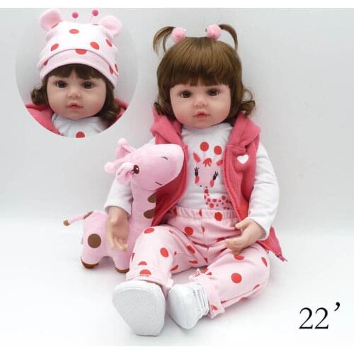 19inches 48cm Silicone Reborn Baby Dolls Boneca Realista Fashion Dolls for Princess Children Birthday Gifts